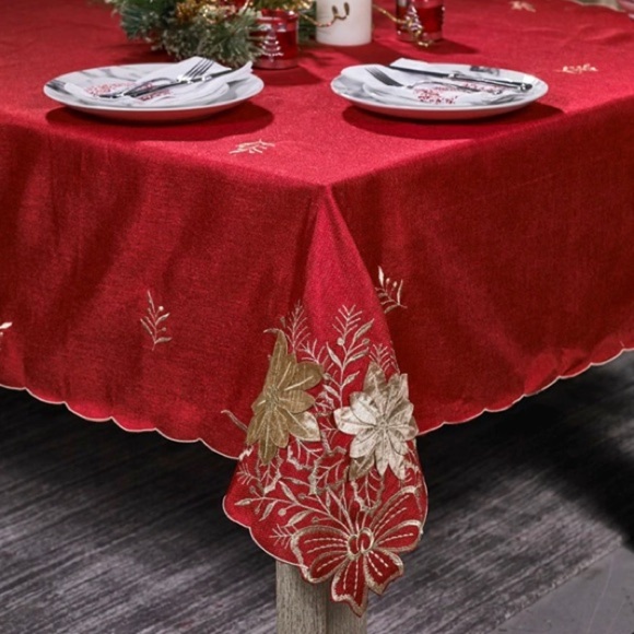 Other - Poinsettia Tablecloth